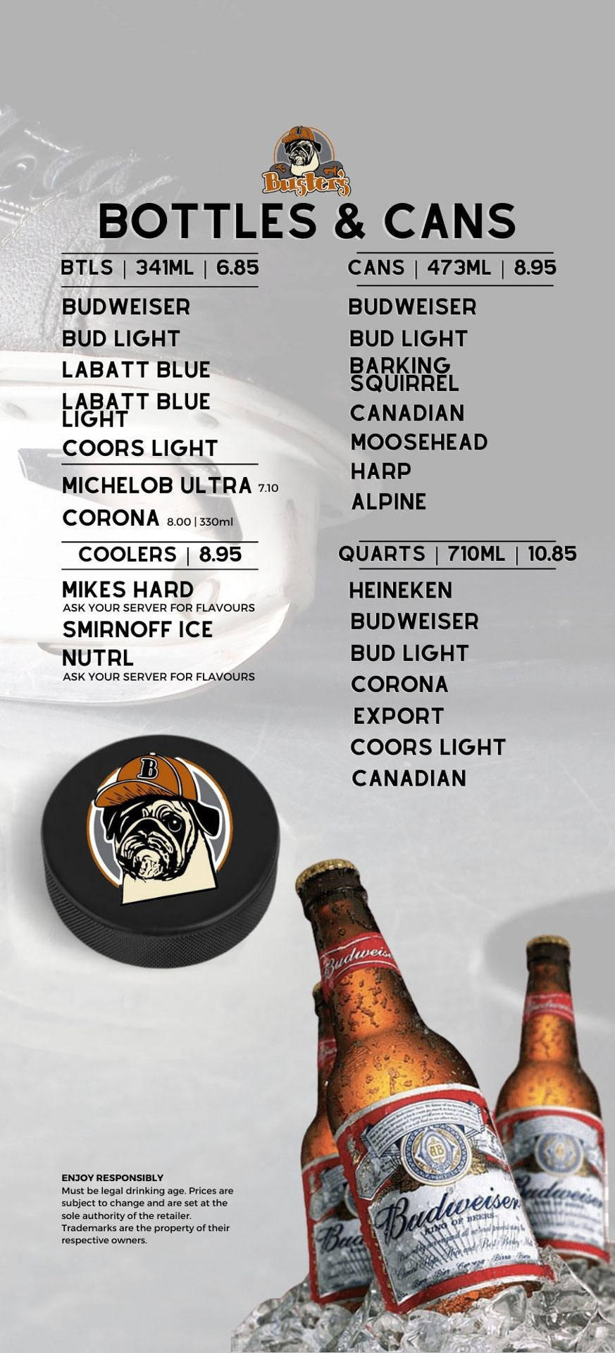 Drink Menu Page 3