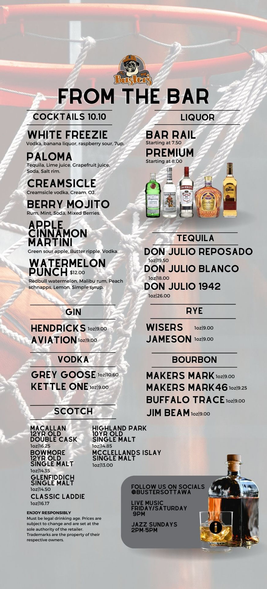 Drink Menu Page 4