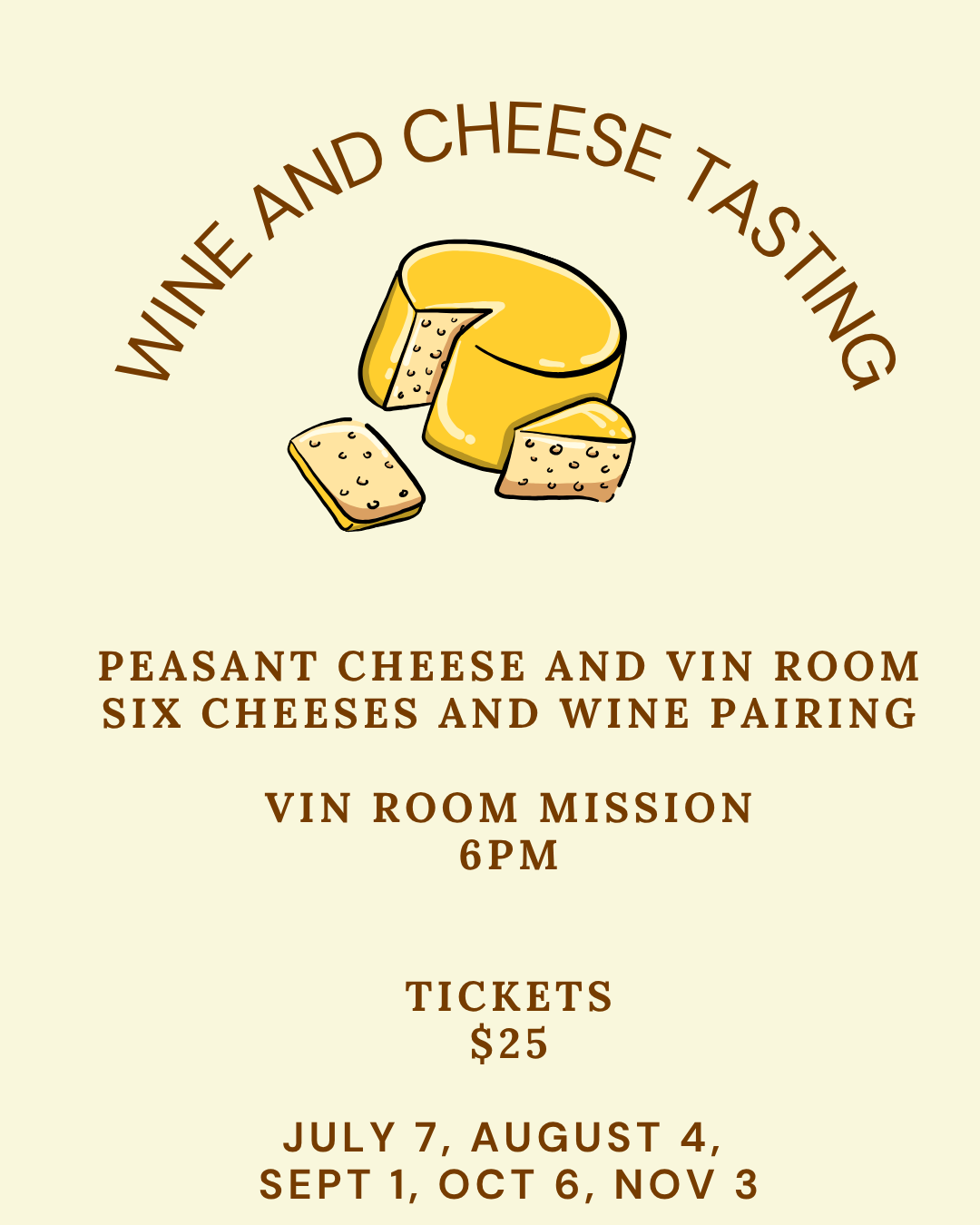 Wine and Cheese Tasting