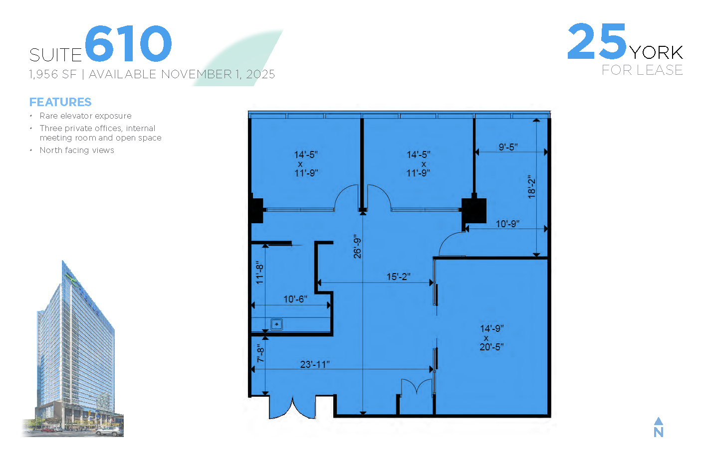 Floorplan thumbnail of Suite 610