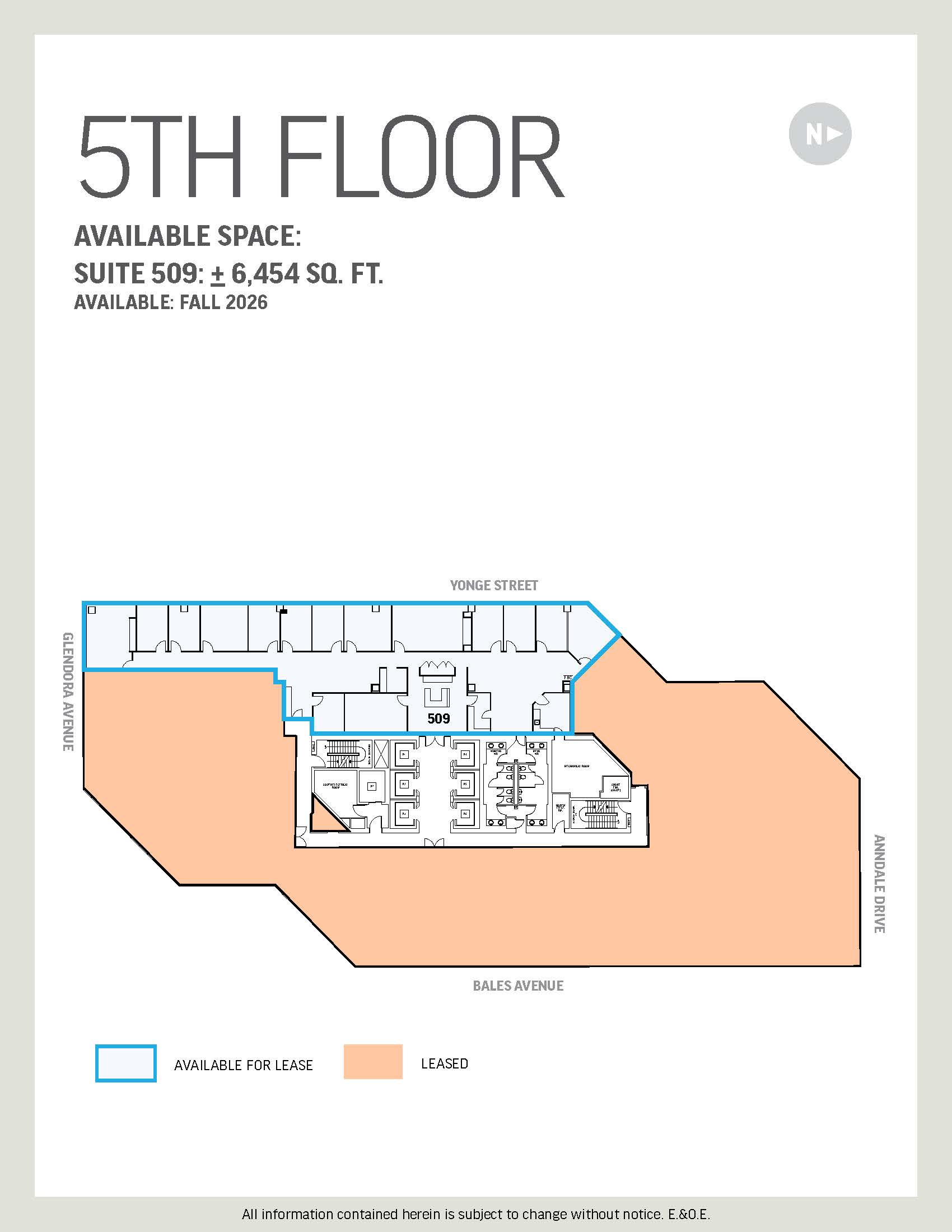 Embedded pinch zoomable floorplan of 5th Floor