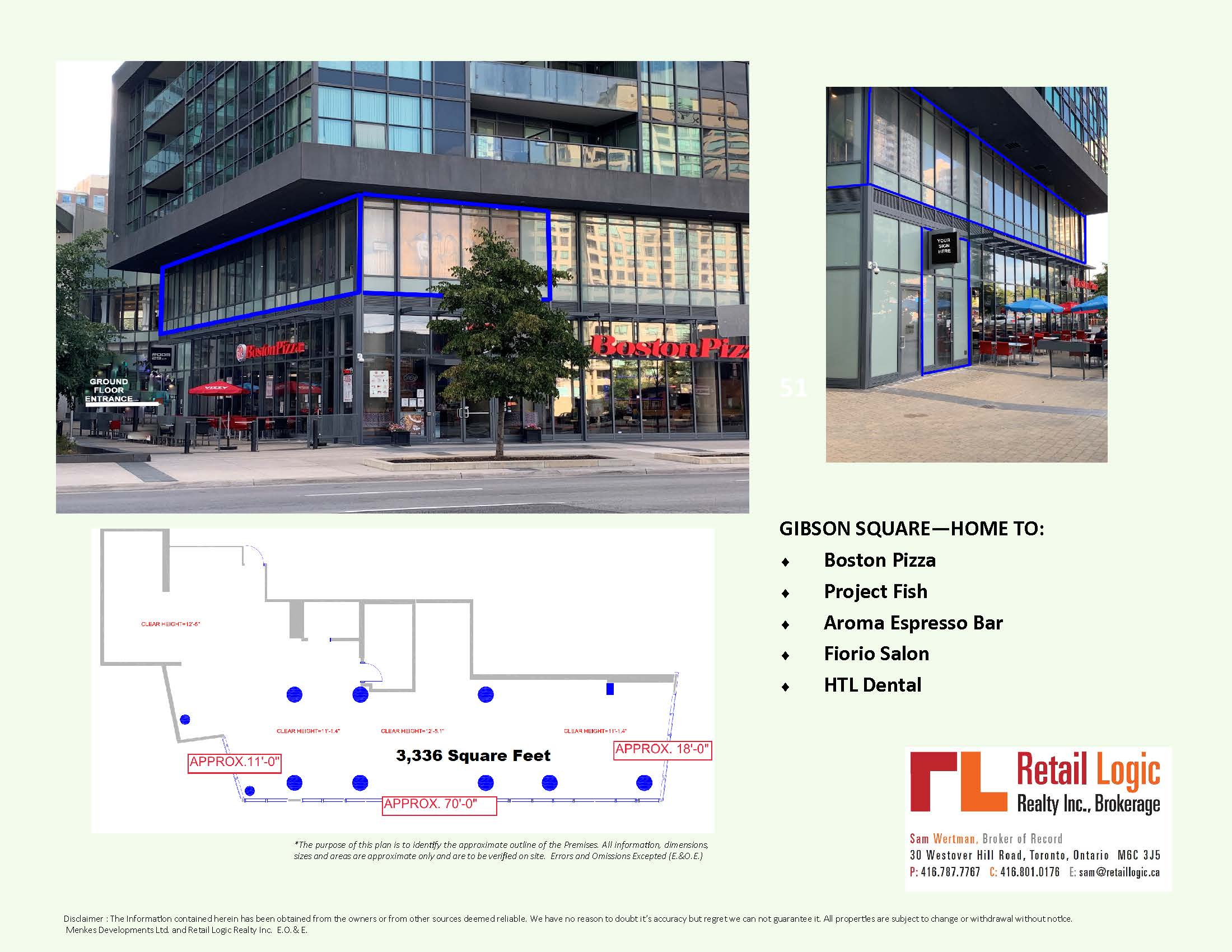 Suite 200 Floorplan Gibson Square Retail