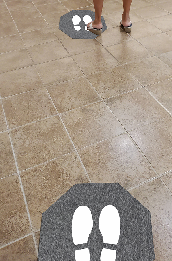 Floor mat in line