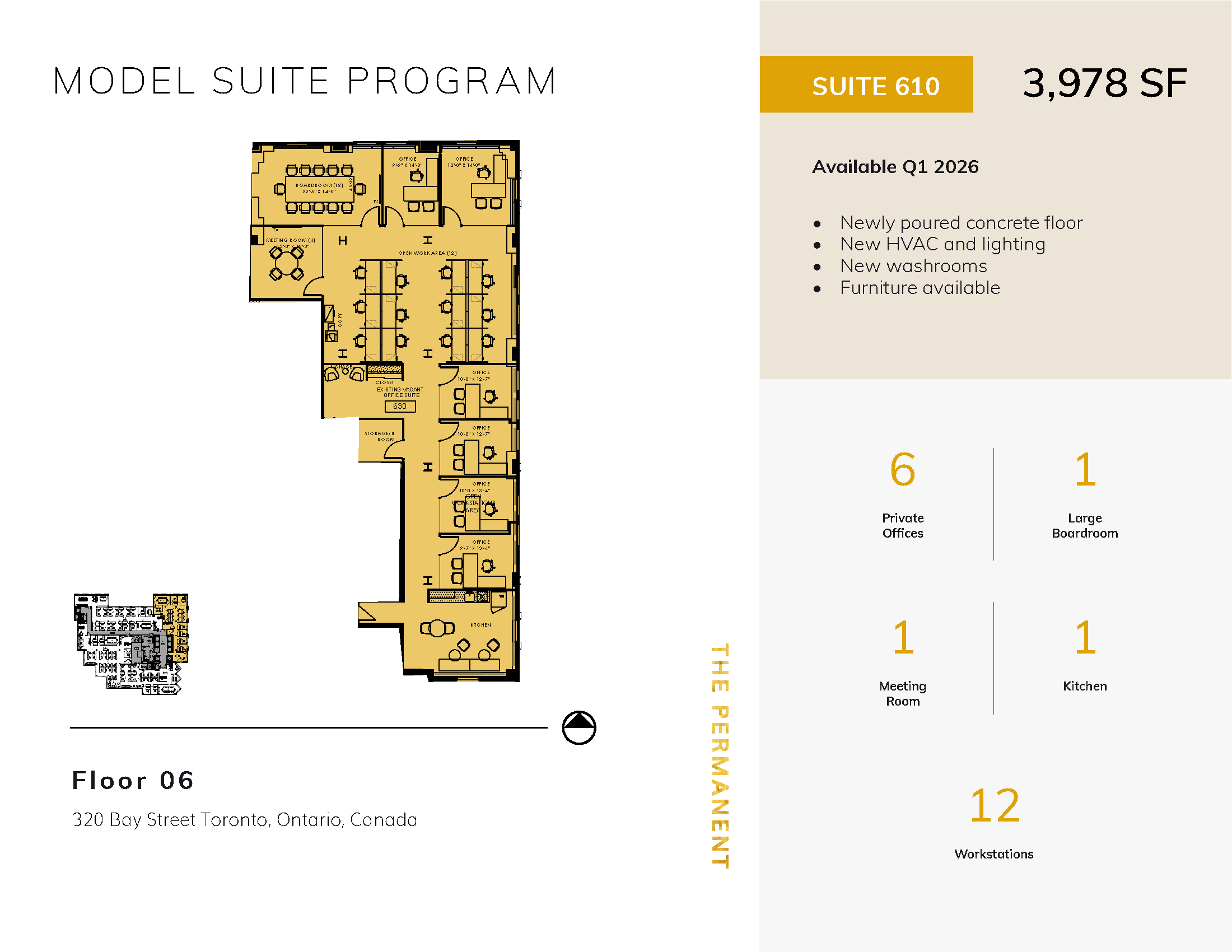 Floorplan thumbnail of Suite 610