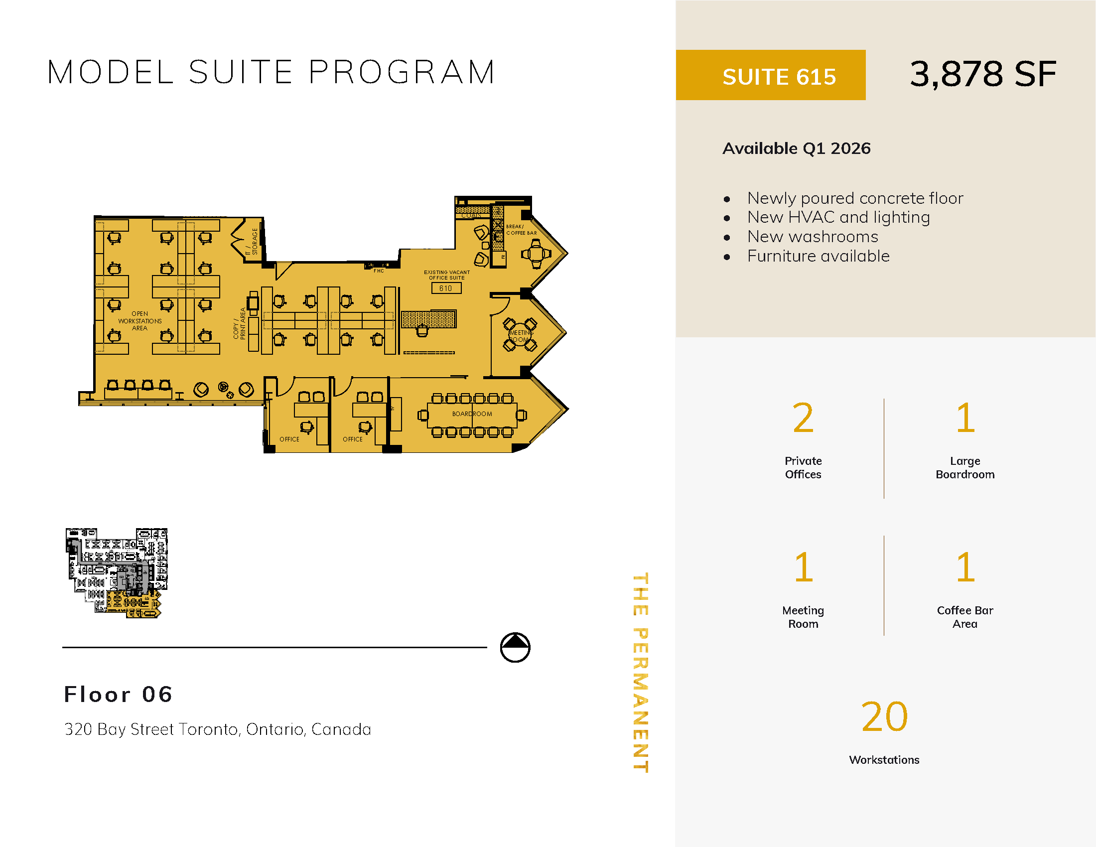 Floorplan thumbnail of Suite 615