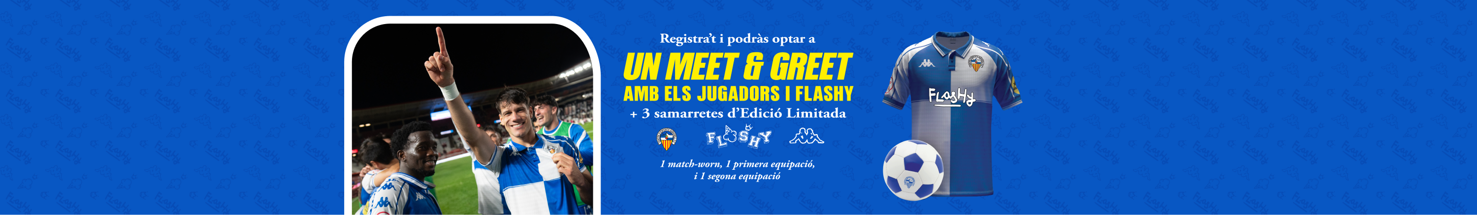 Registra't i podràs optar a un meet & greet amb els jugadors i Flashy